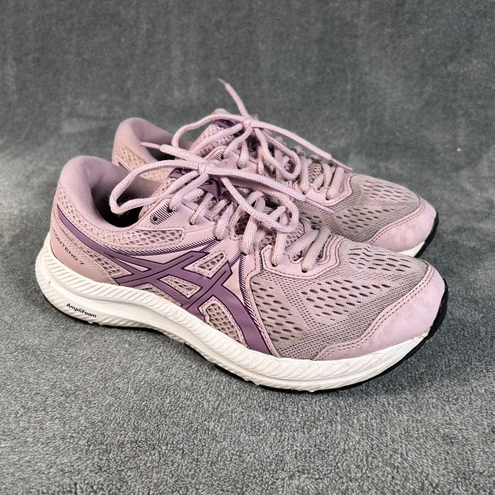 ASICS Gel Contend 7 Running Shoes Sneakers Women's 7.5 Lilac Pink Rose